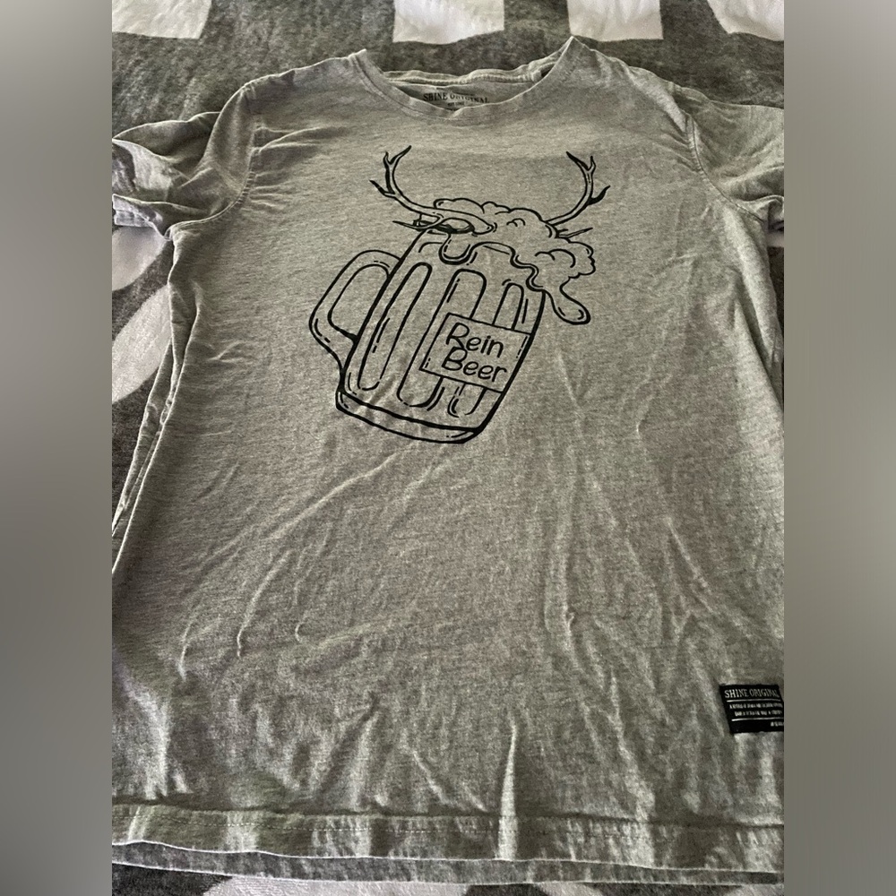 Men’s Shine Original Grey Shirt Reinbeer L